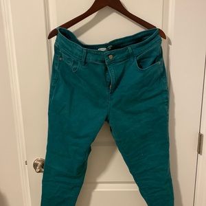 Old navy size 16 teal rockstar jeans